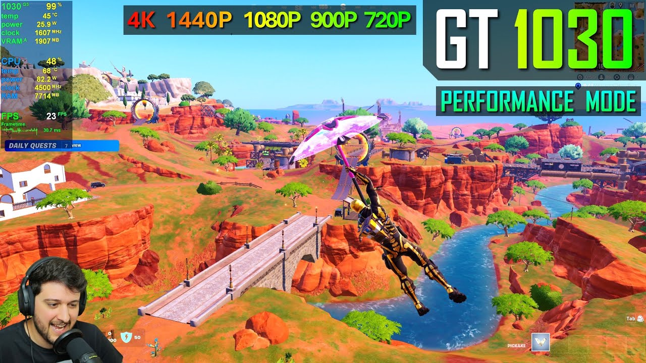 GT 1030 — Fortnite Глава 5 / Сезон 3