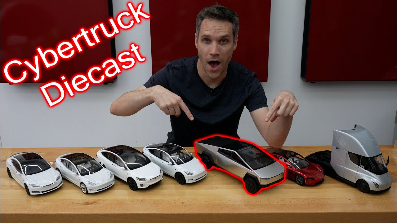 Распаковка литой Tesla Cybertruck! Совсем не похожа на настоящую модель.