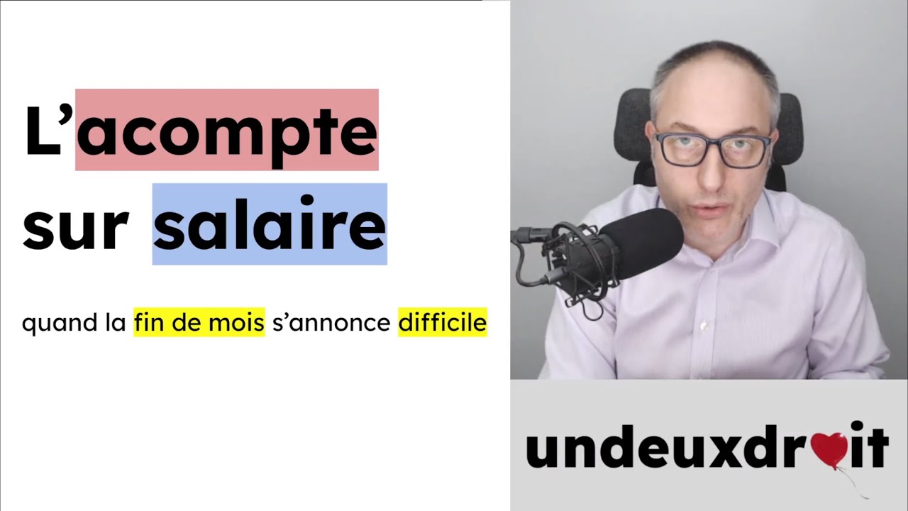 L'acompte sur salaire - quand la fin de mois va être difficile