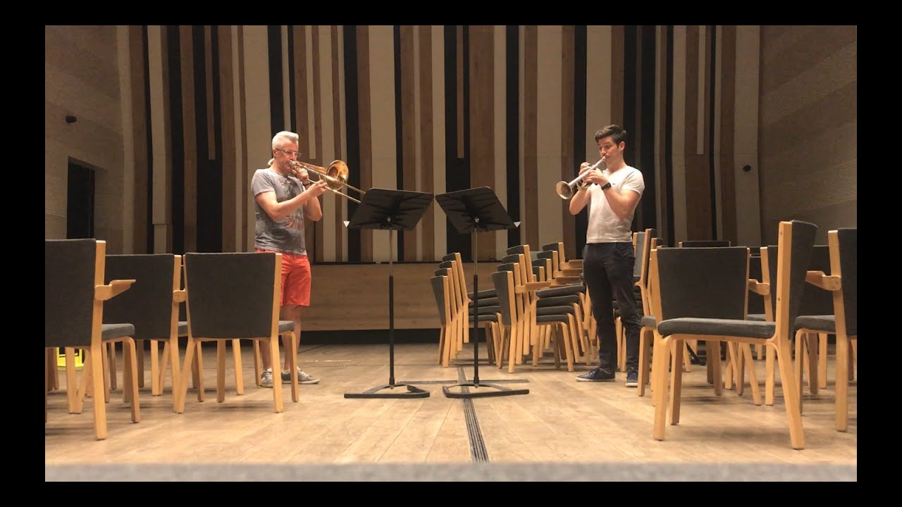 Kurt&aacute;g: Brefs Messages: I  Fanfare - Tam&aacute;s P&aacute;lfalvi (trumpet), Gy&ouml;rgy Gyivicsan (trombone)