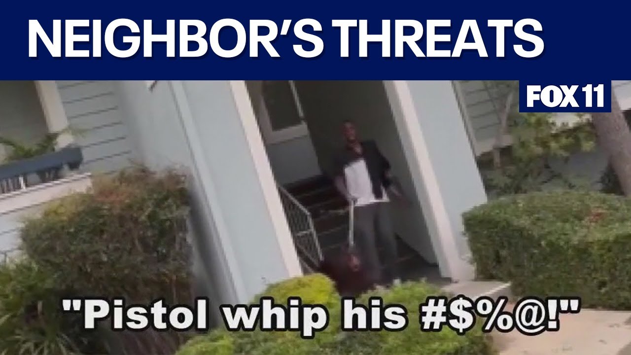 Santa Clarita neighbor's threats caught on camera