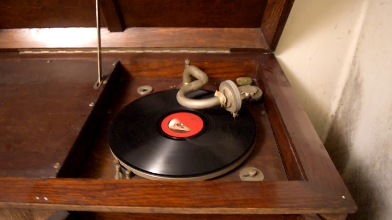 test of 78rpm record player with shellac classical disc