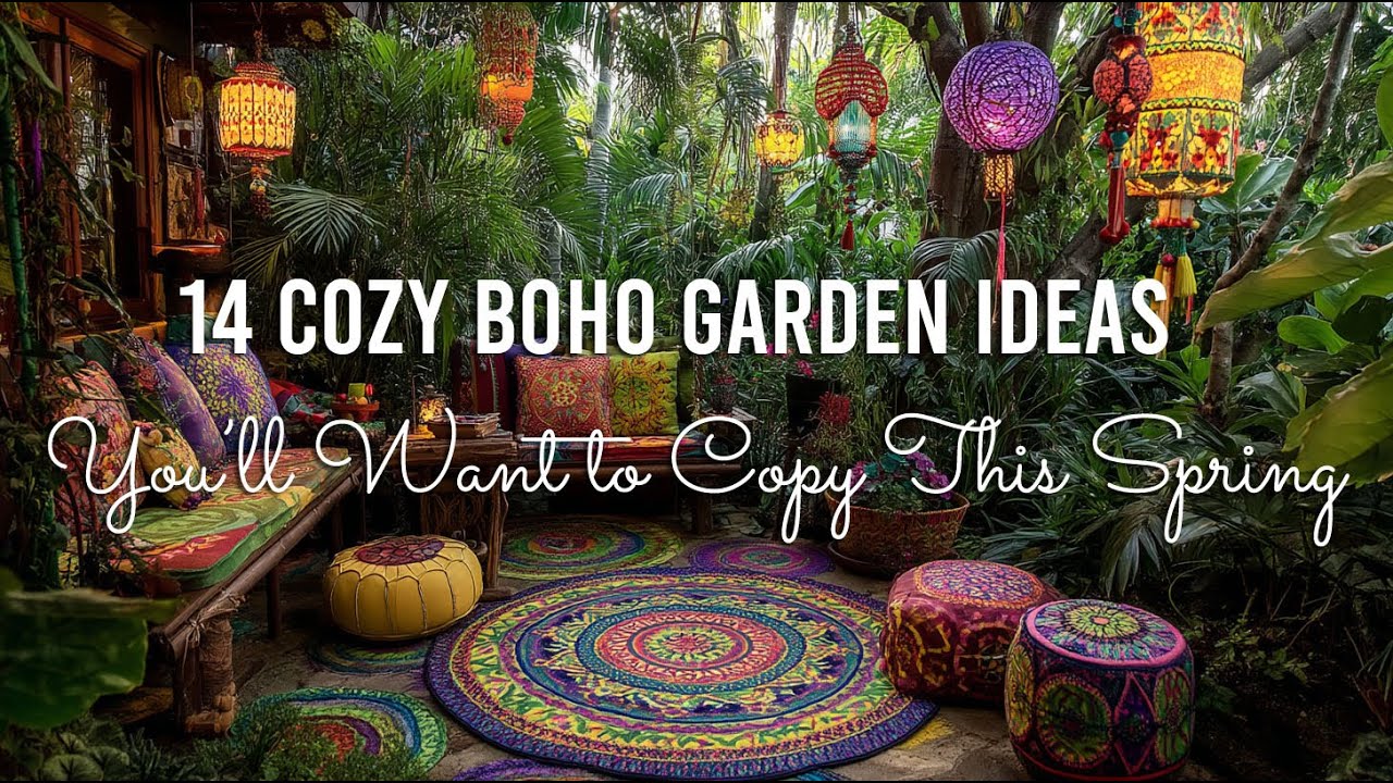 🌷 14 Cozy Boho Garden Ideas You’ll Want to Copy This Spring 🌞