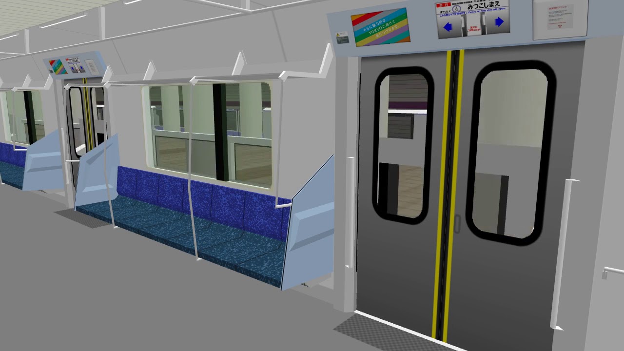 【OpenBVE】東京メトロ半蔵門線 全駅ホームドア設置・車内ビュー