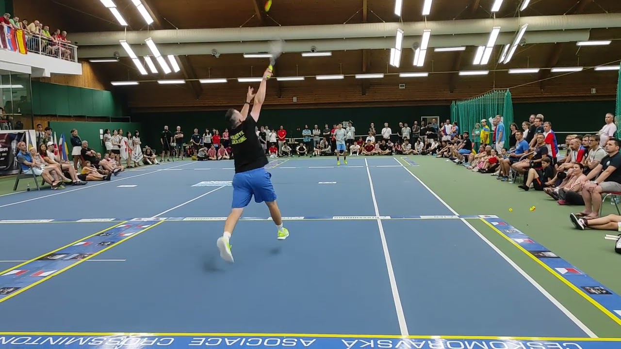 Final set 7th ICO Crossminton World Championship Brno 2023 Myhailo Mandryk - Akihiko Nishimura