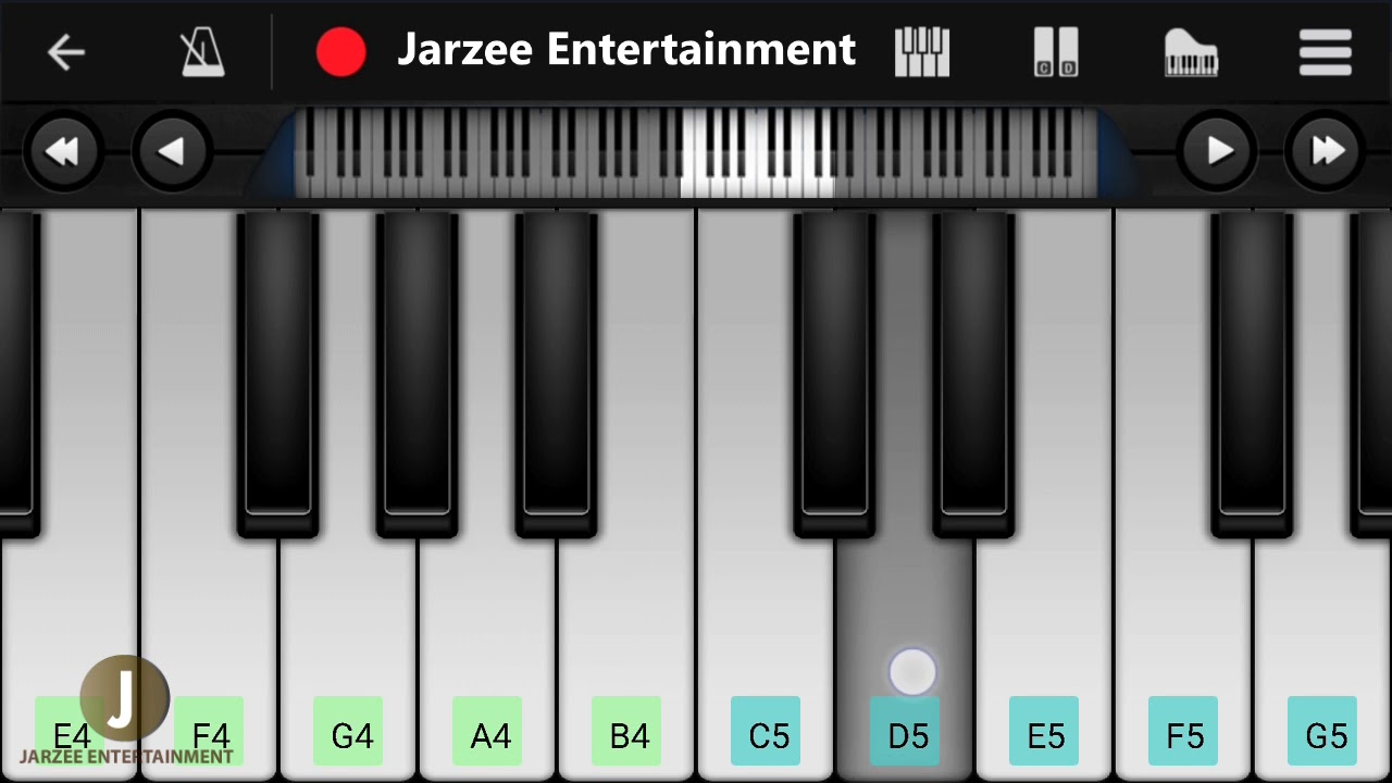 Dilbar Dilbar (Slow Version Piano), Neha Kakkar | Mobile Perfect Piano Tutorial