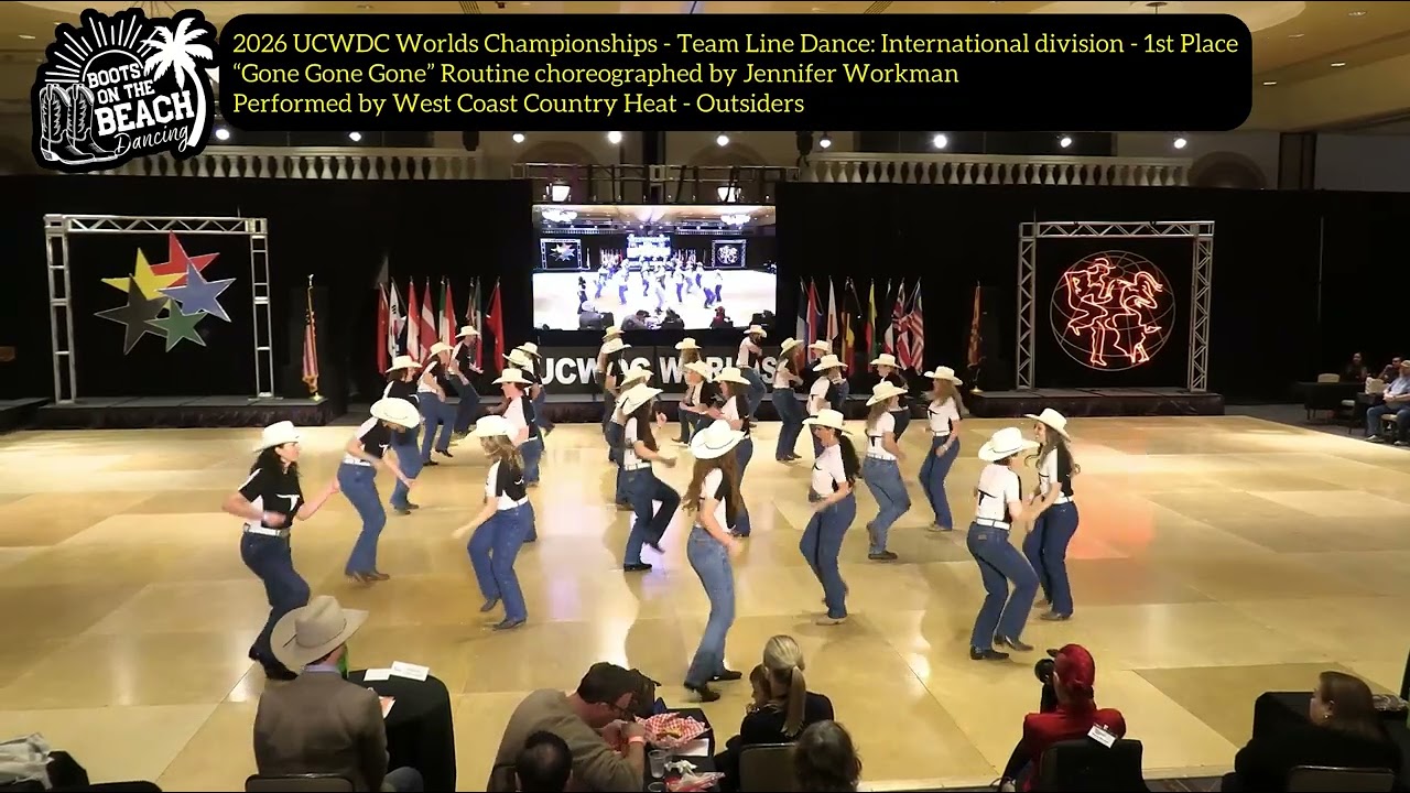 &ldquo;Gone Gone Gone&rdquo; Performance for Team Line Dance International Div - 1st place at 2026 UCWDC Worlds