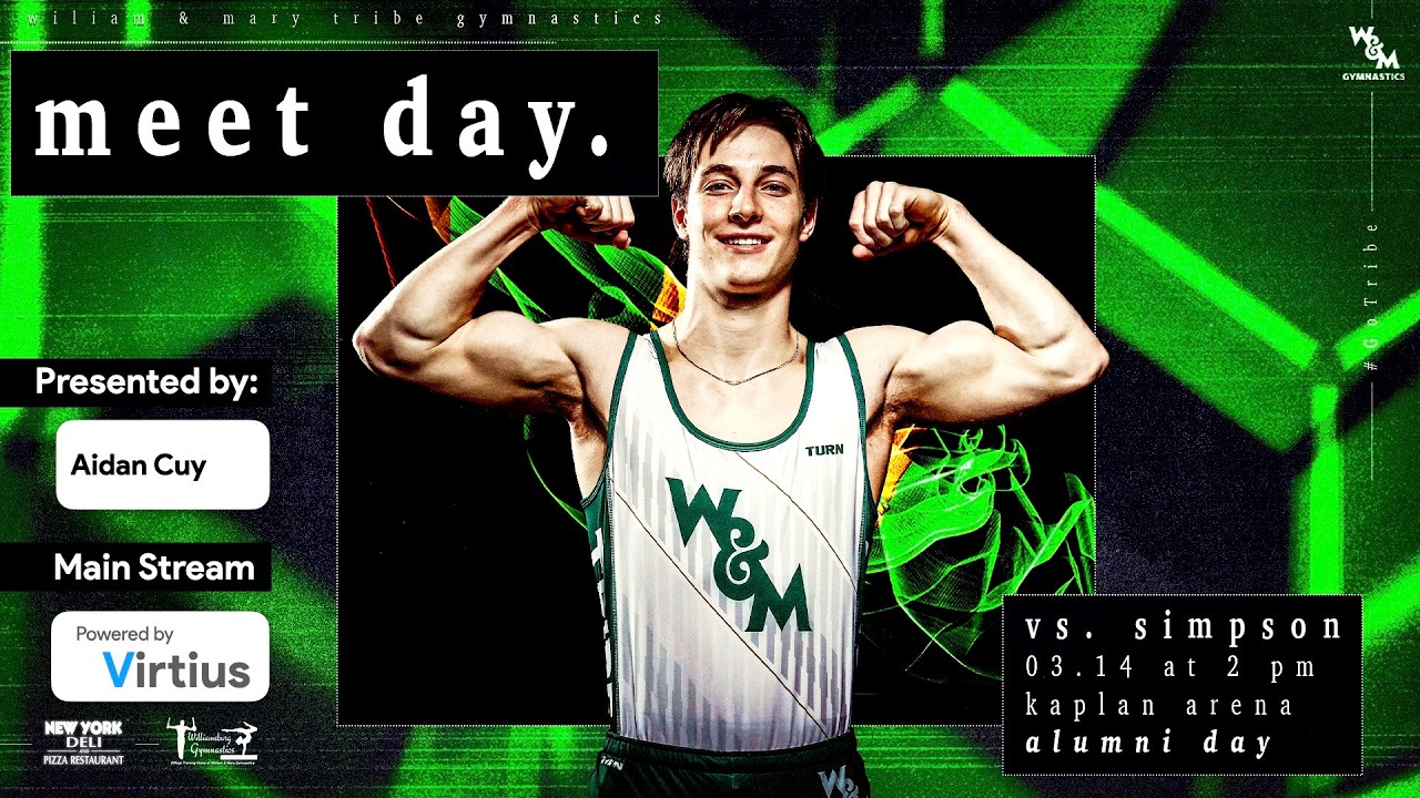 Virtius Official Stream - William & Mary vs Simpson - Men's NCAA Gymnastics