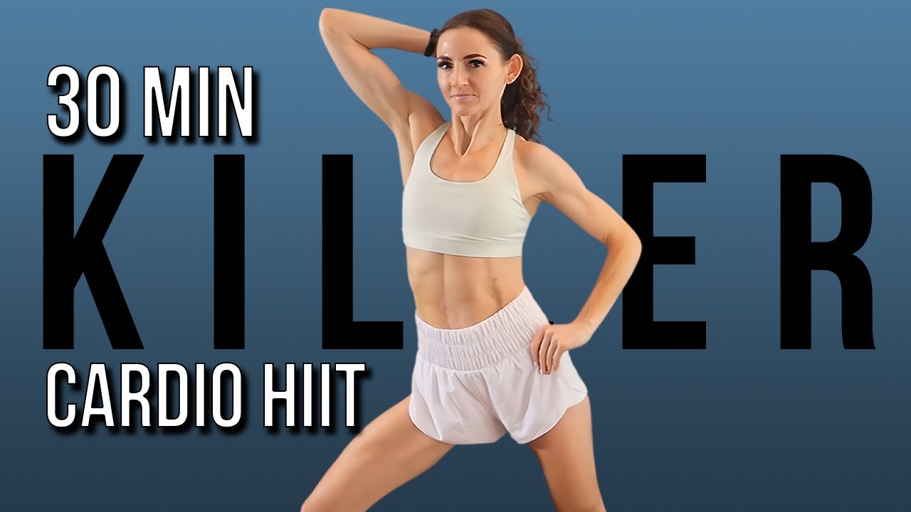 30 MIN KILLER HIIT Workout - No Equipment, Full Body Cardio, Super Sweaty HIIT Home Workout