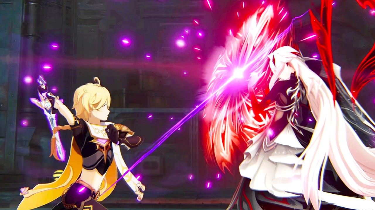 Traveller Aether vs Ronova Ruler of Death - Genshin Impact 7.0