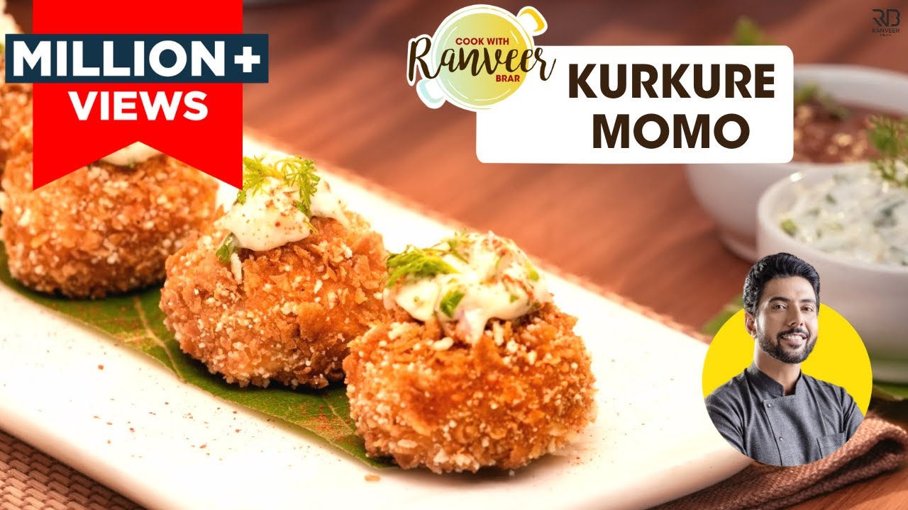 Crispy Kurkure Momos | कुरकुरे मोमोस घर पर | bonus Cheese Dip recipe | Fried Momo | Chef Ranveer