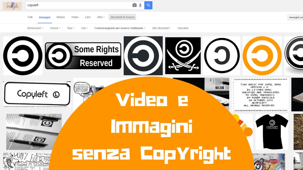 Immagini e Video senza Copyright su Google e Youtube
