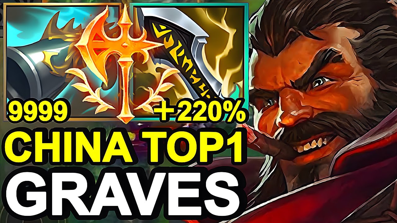 Wild Rift China Top1 Graves Jungle - Top1 Broken OP Graves Build Runes - Sovereign Rank Gameplay