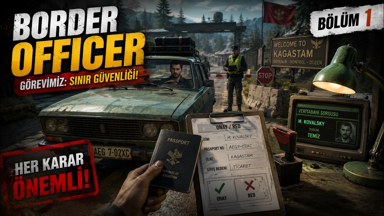 SINIRDA TEK YANLIŞ = FELAKET! | Border Officer Türkçe #1