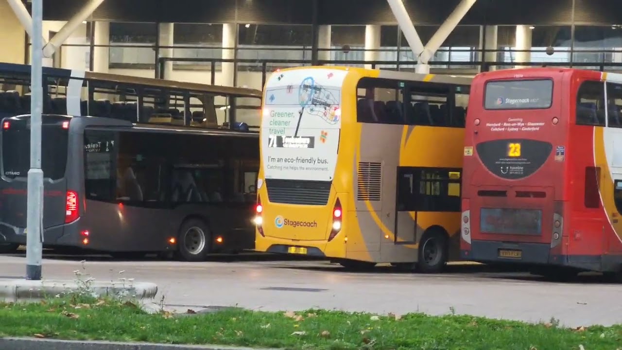 buses at Gloucester transport hub part one