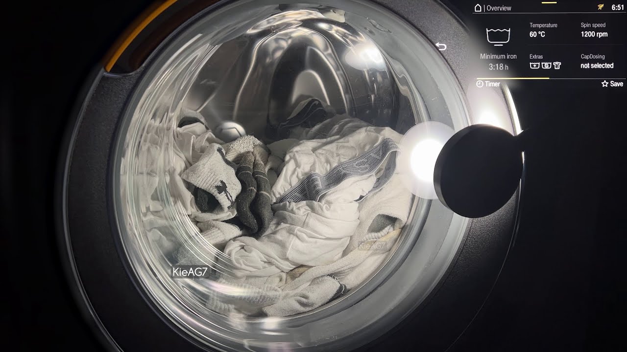 Miele W1 WER865 | Minimum Iron 60°C | Water+, Soak (1hr), Intensive