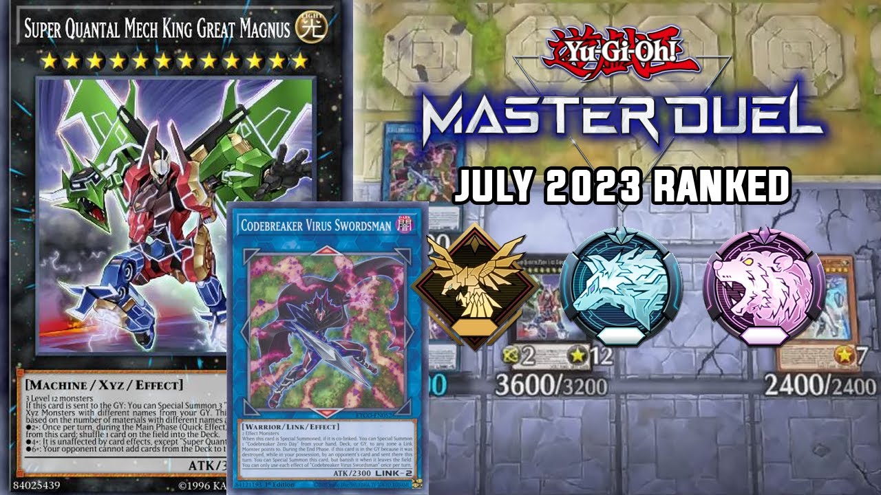 UNAFFECTED + OTK!! - Super Quantum ft. Codebreaker Ranked Match #2 JULY 2023 | Yu-Gi-Oh! Master Duel