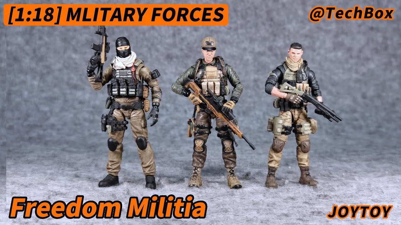 Joytoy Military Forces, Freedom Militia Trio, 1/18 scale action figure