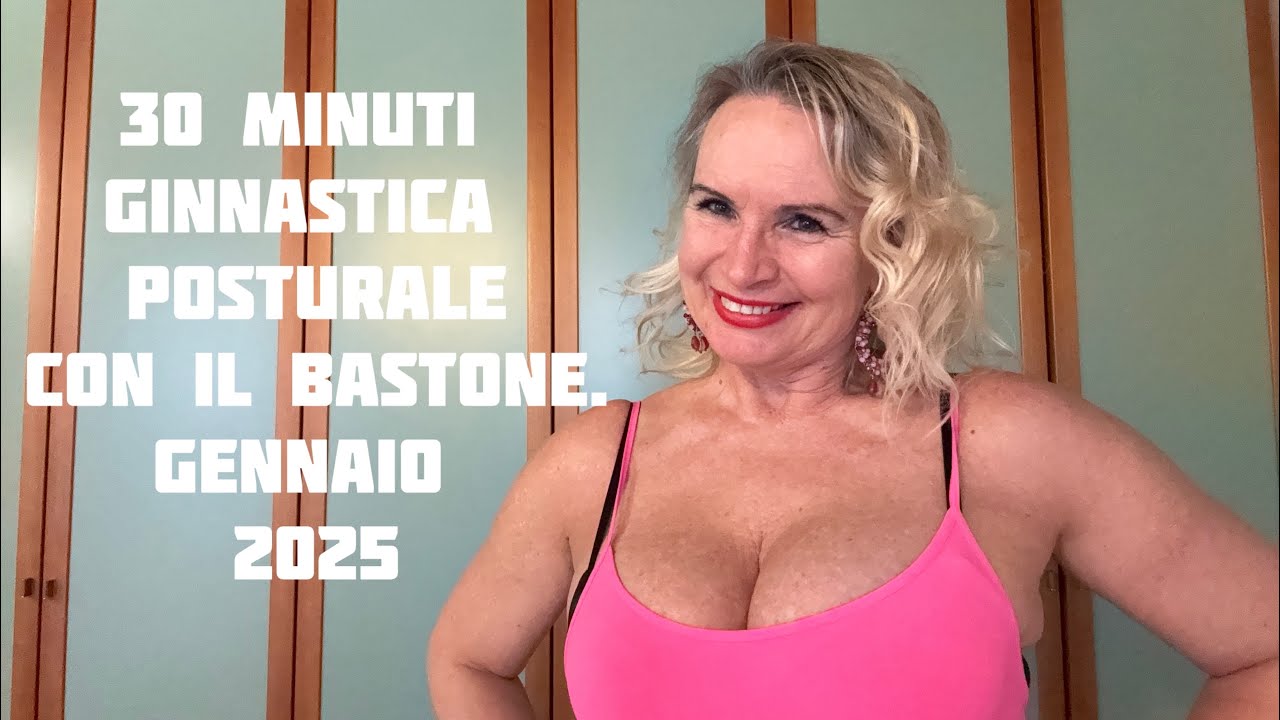 30 minuti. Ginnastica posturale con il bastone . Gennaio 2025