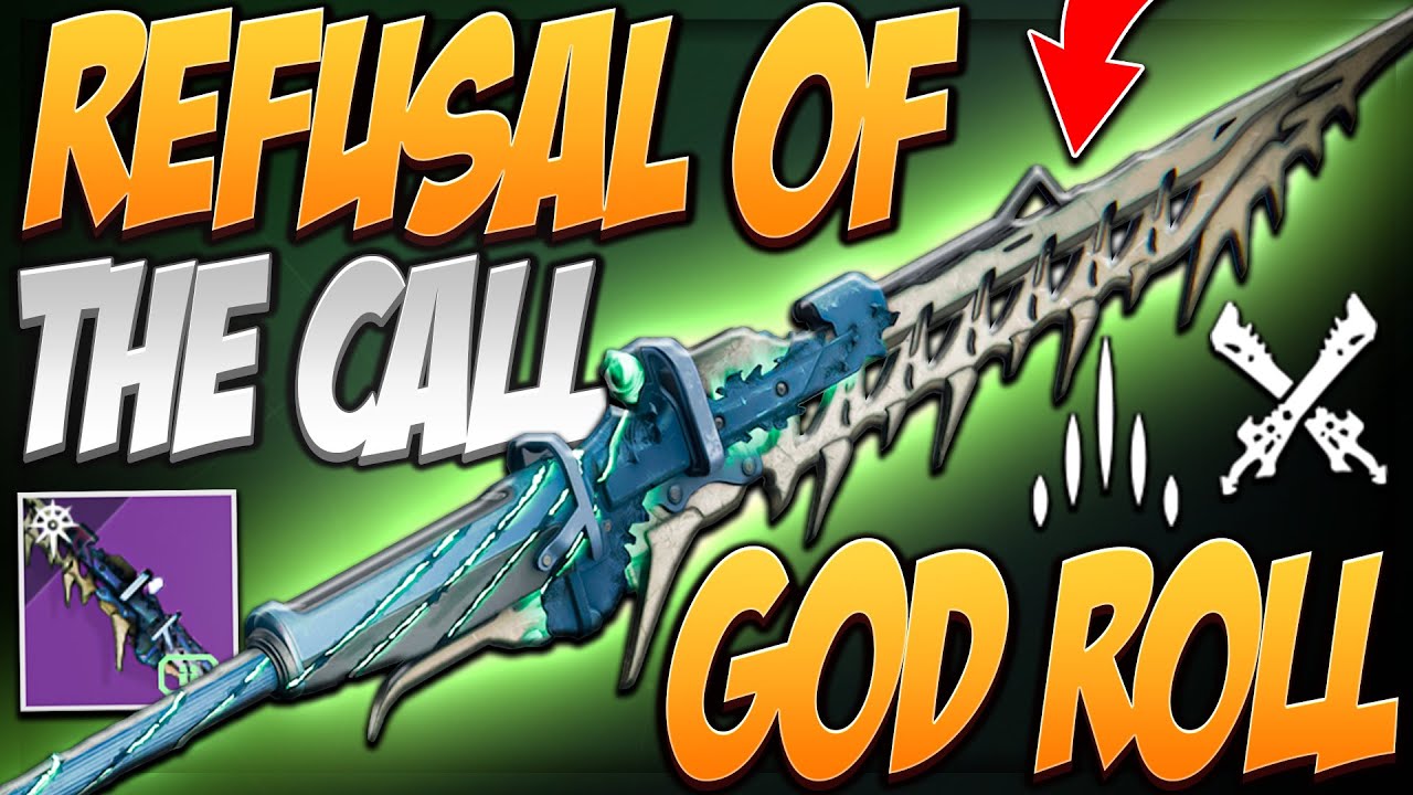NEW GLAIVE Refusal of the Call (PvE God Roll) | Destiny 2 Hersey
