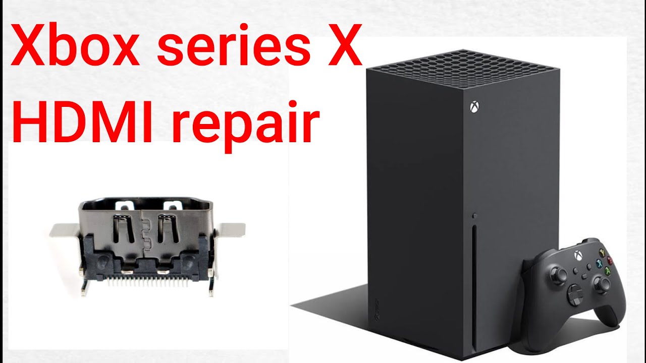 XBOX series X réparation du port HDMI -- bonus nettoyage pate thermique tutoriel--