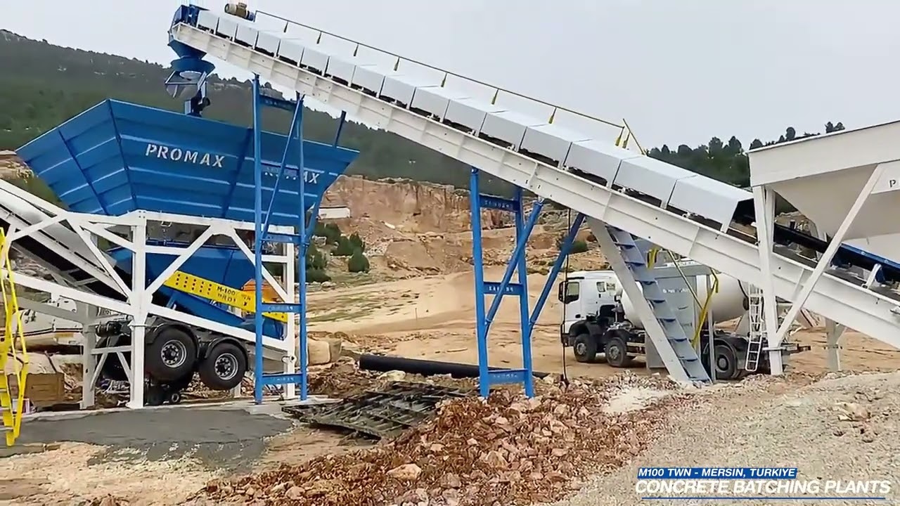 Promax 100m³/s Mobil Beton Santrali - Mersin, Türkiye
