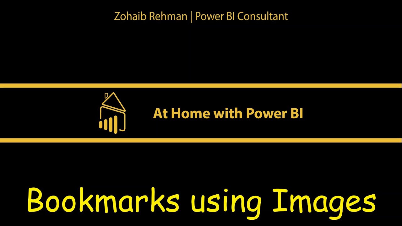At Home with Power BI - Bookmark Image buttons