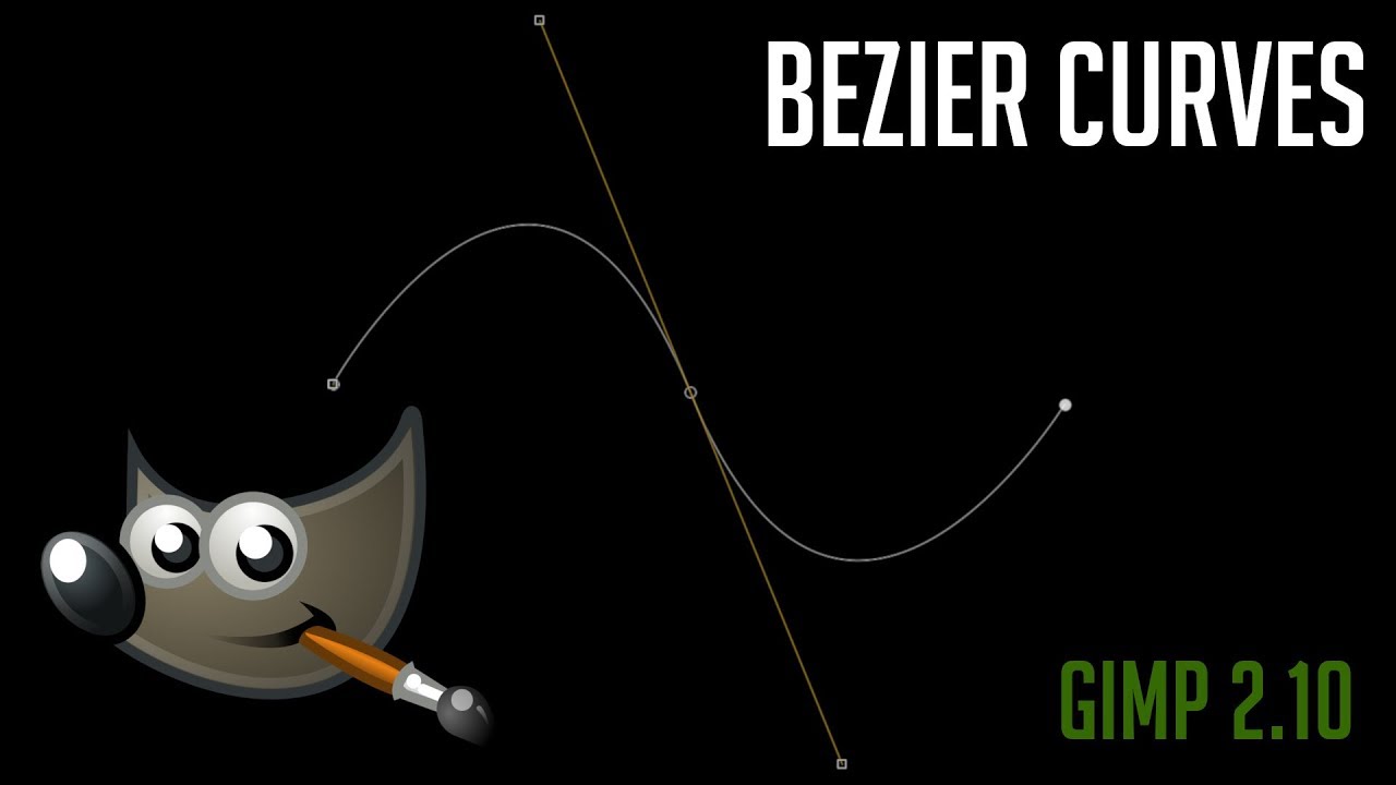 How to Create Bezier Curve Pen Paths | GIMP 2.10 Tutorial