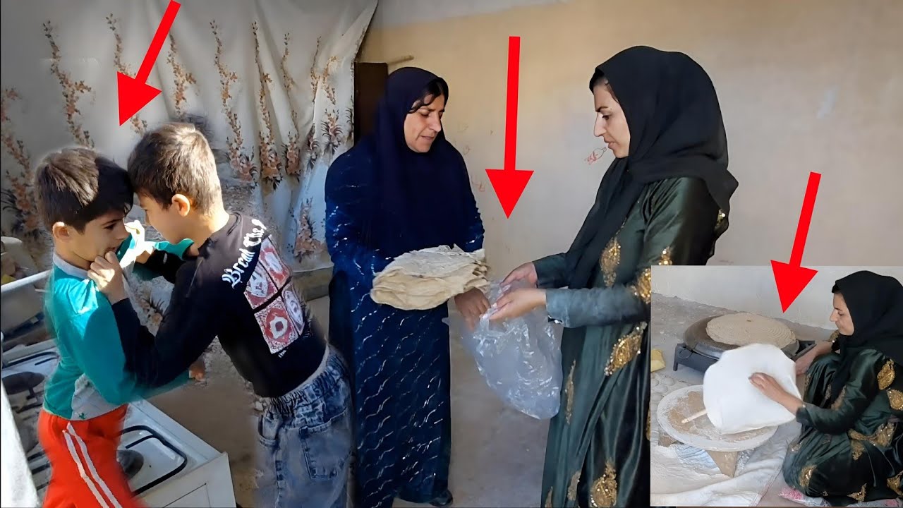 Sakineh goes to work as a maid to earn money for the rent of the house.The kids are already dreaming