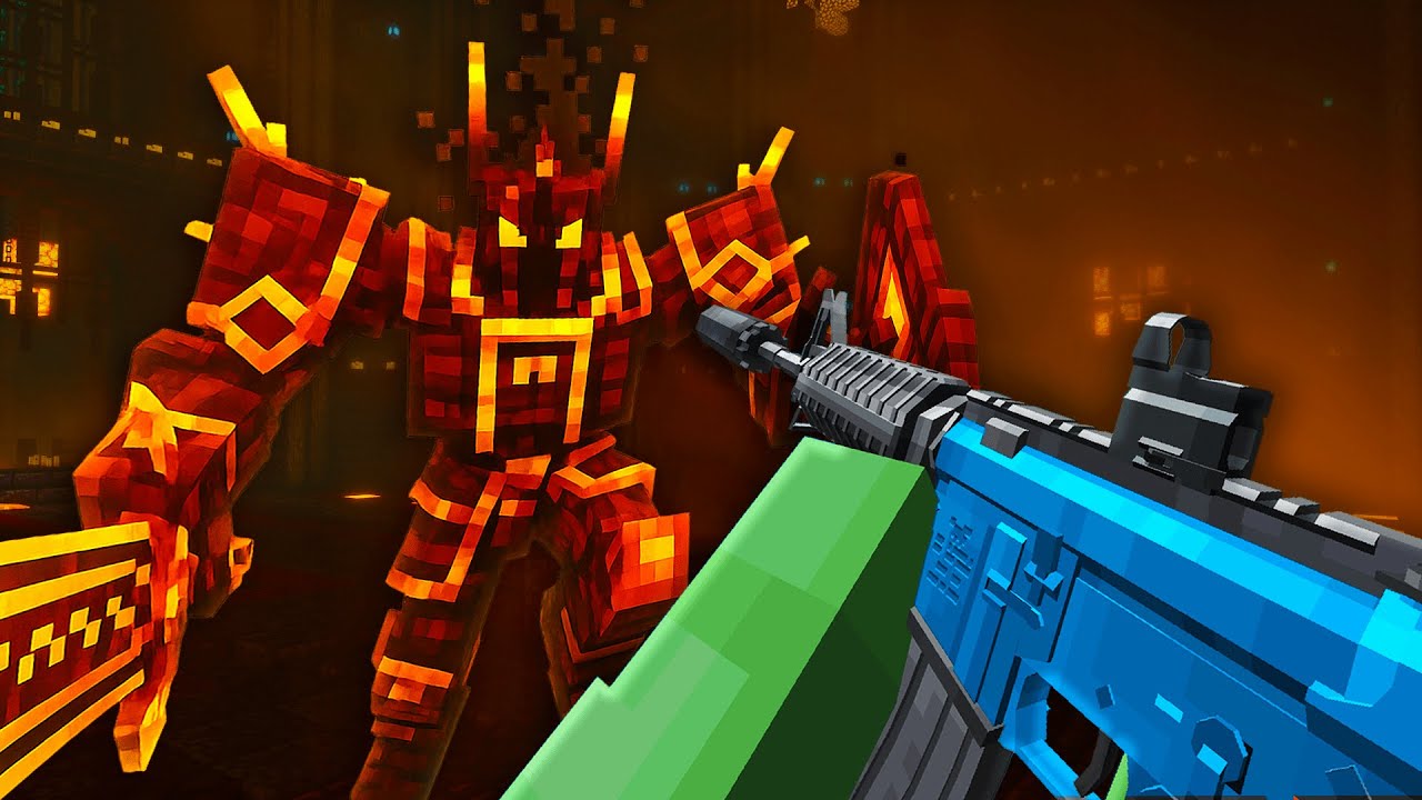 Победа над боссами Minecraft с помощью оружия