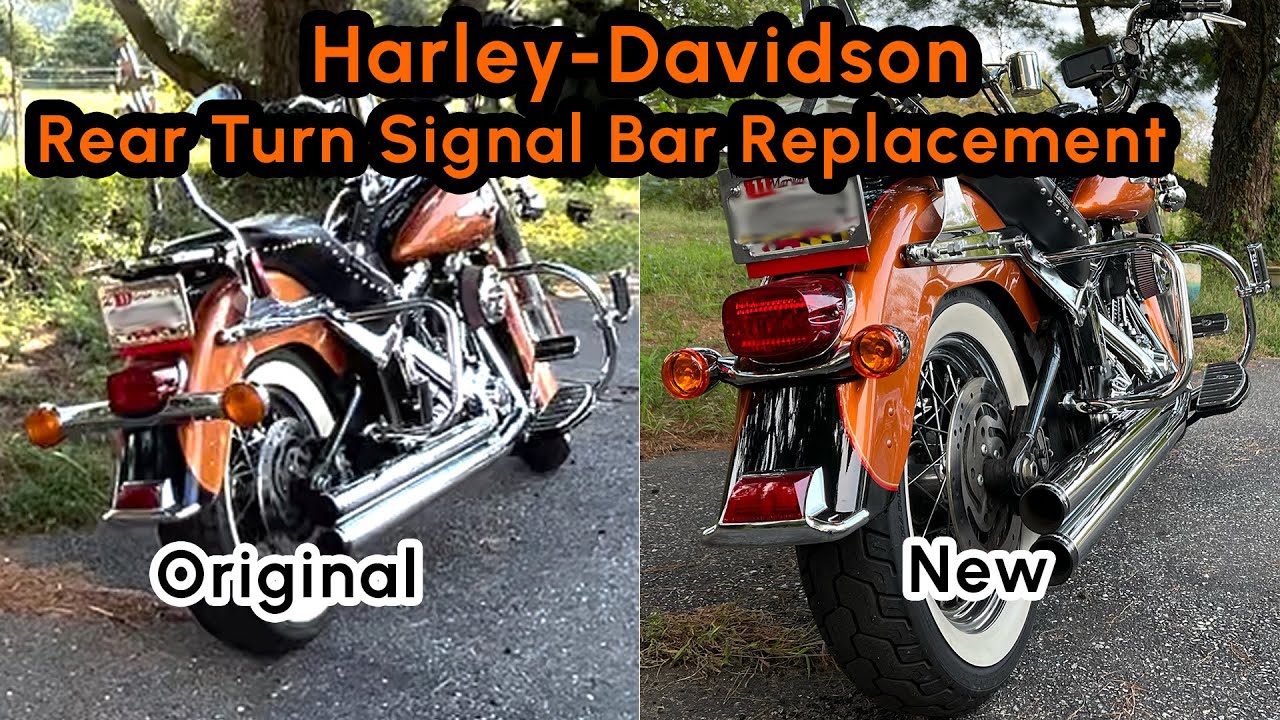 Замена задних поворотников на Harley-Davidson