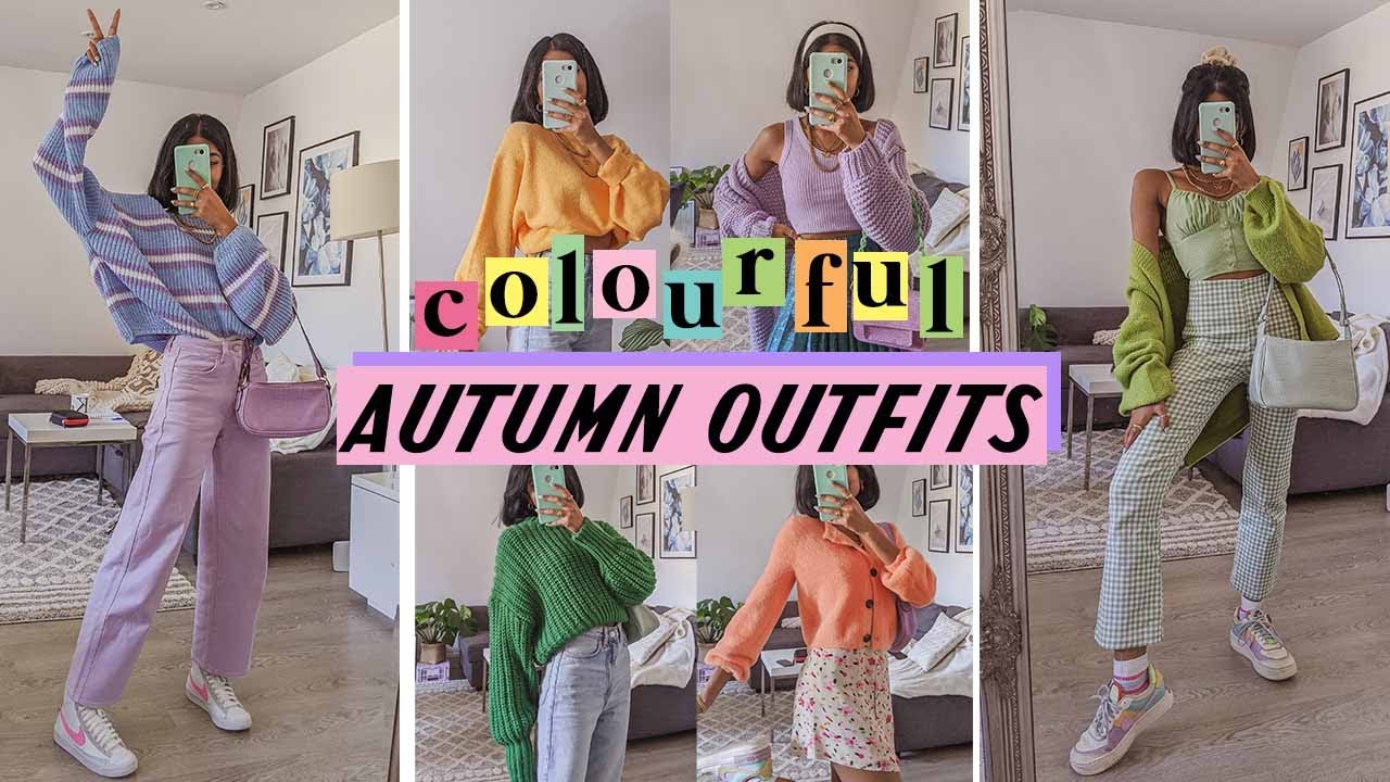 colourful & fun autumn outfits 🌈🦋🍭