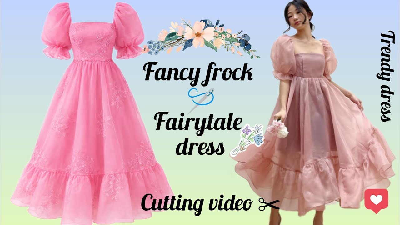 Party wear frock cutting ✂️ video ll easy to stitch#trending#viral#youtube#foryou #likeandsubscribe 