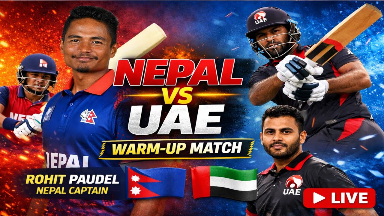NEPAL VS UAE WARM-UP MATCH//🇳🇵vs🇦🇪