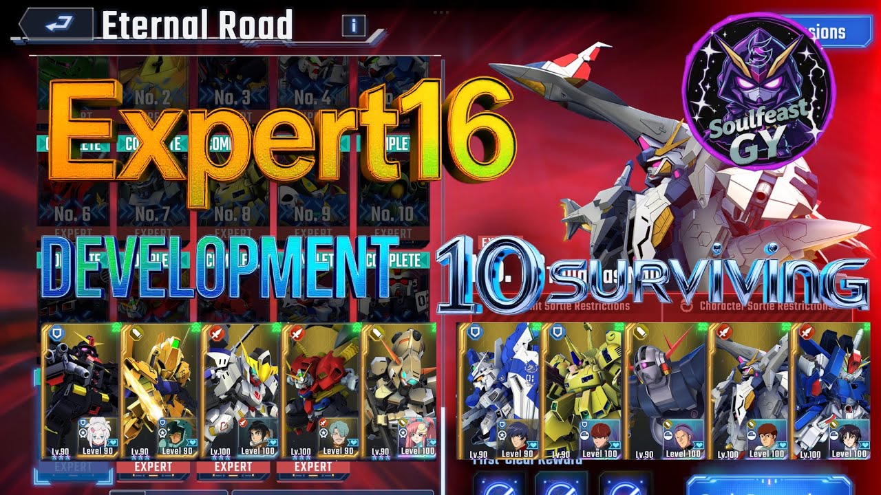 SD Gundam G Generation Eternal: Eternal Road Expert 16 Development &10 Surviving 