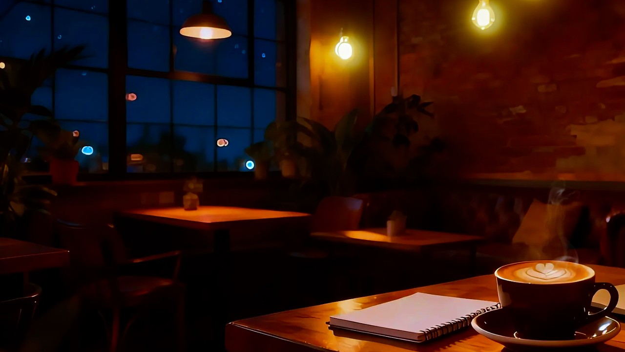 Night Window Work Session | Cozy Jazz R&B for Calm Focus.