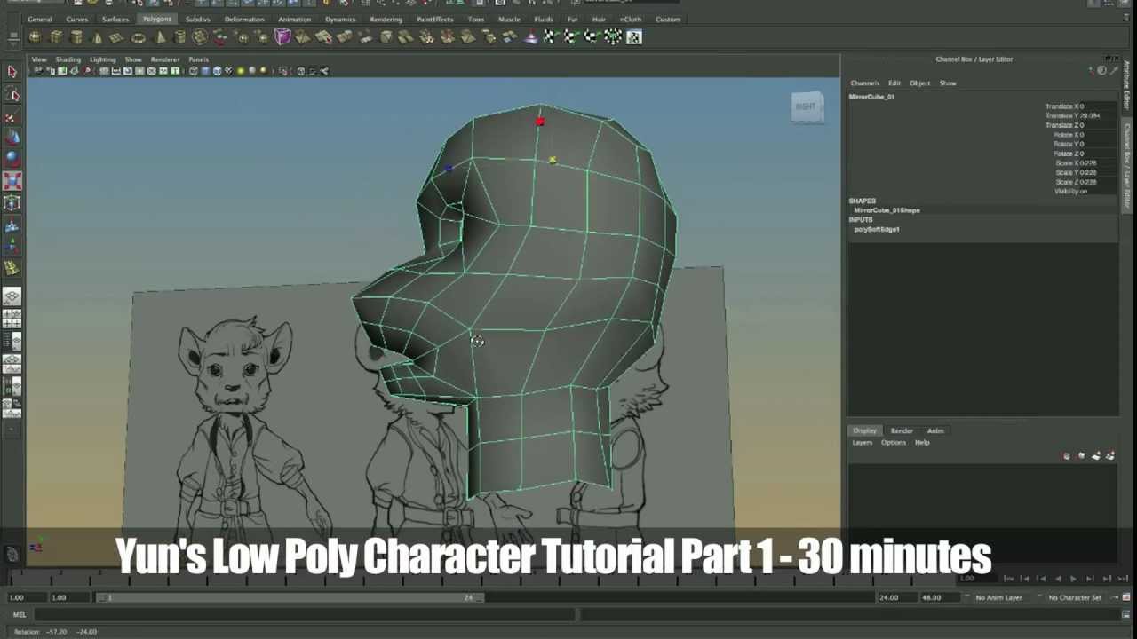 Character Tutorial - Modelling Head - Part 1/38