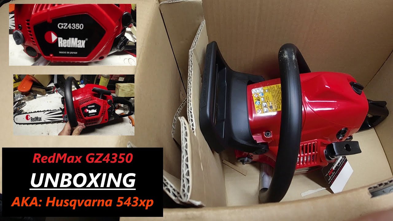 Redmax GZ4350 Chainsaw (aka Husqvarna 543xp) Unboxing & Assembly - Zenoah - Made in Japan vs Sweden