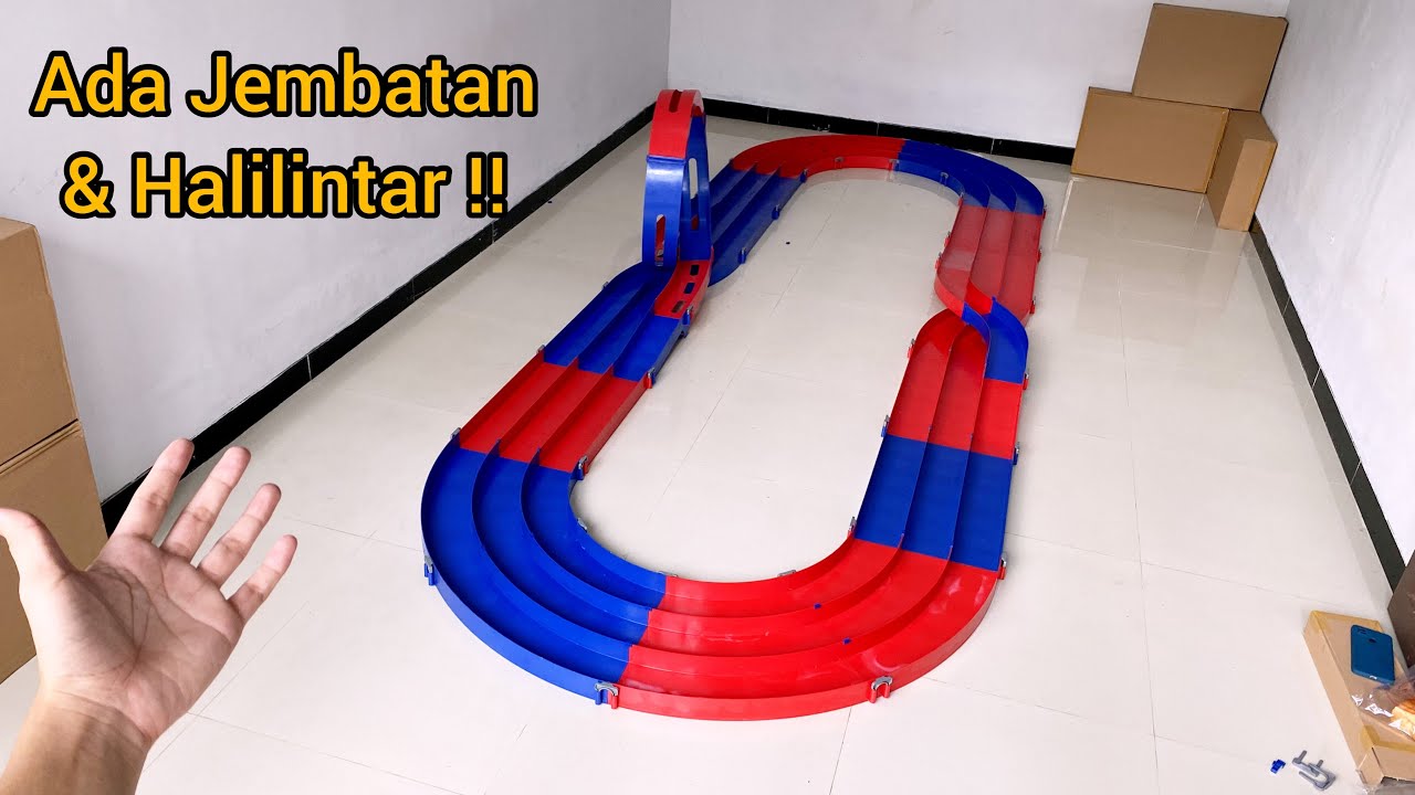 Akhirnya Selesai!! Ngerakit Lintasan Tamiya 3 Jalur.. Keren BGT!!