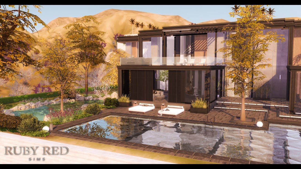 Sims 4 The Sunset Hills |  Celebrity Mansion  模擬市民4  名流豪華住宅與新物件組