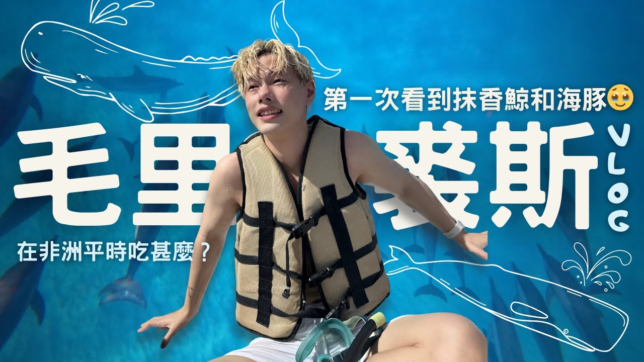 【🇲🇺旅居】感動到想哭🥹人生第一次親眼看到鯨魚🐳海豚🐬在非洲平時吃甚麼？晚餐都只能在家煮嗎？