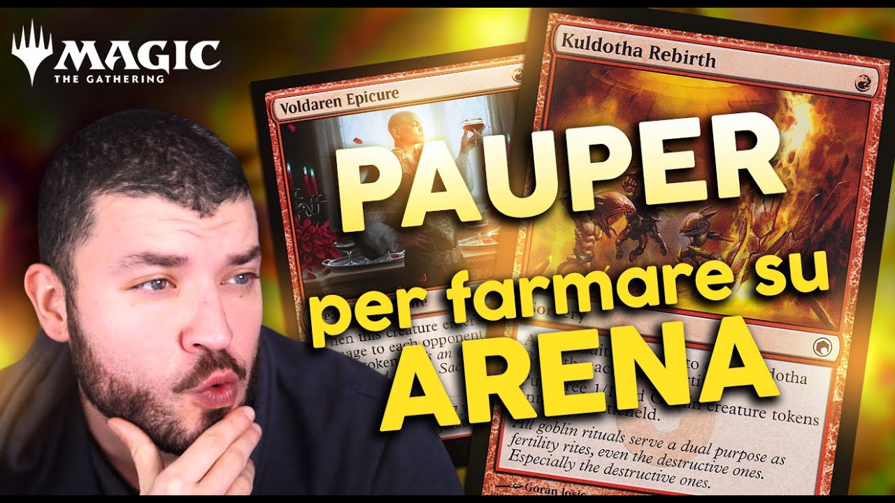 FARMARE con SOLO COMUNI e FREE TO PLAY con il RED PAUPER in HISTORIC - MTG Arena