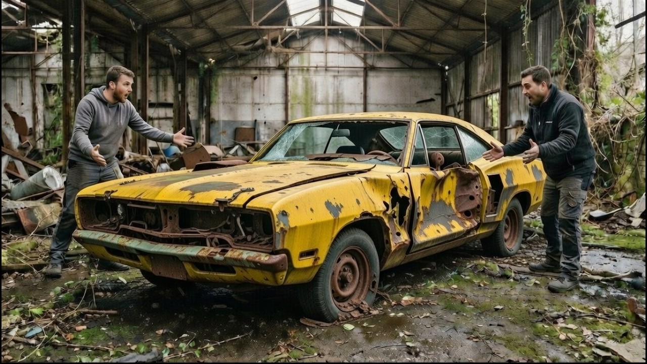 ASMR Car Restoration Full Rebuild of Dodge Super Bee 1969 from Abandoned Condition to Looking New