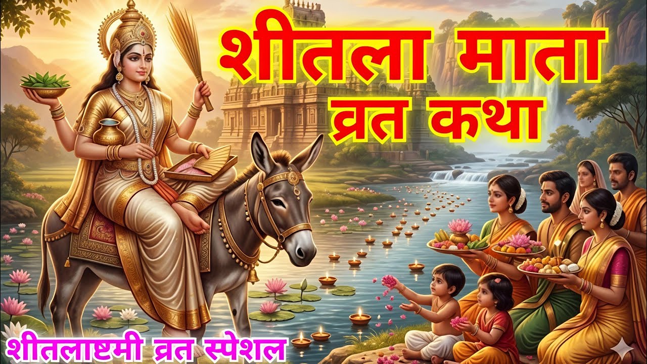 शीतला माता व्रत कथा  sitla mata vrat ktha शीतलाष्टमी व्रत स्पेशल sitlasthmi vrat special #vratktha 