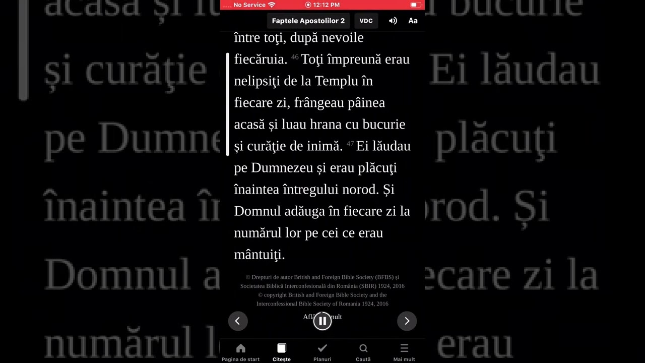 (5)  Faptele Apostolilor - Noul Testament (cartea complecta) BIBLIA ROMANA AUDIO cu text de urmarire