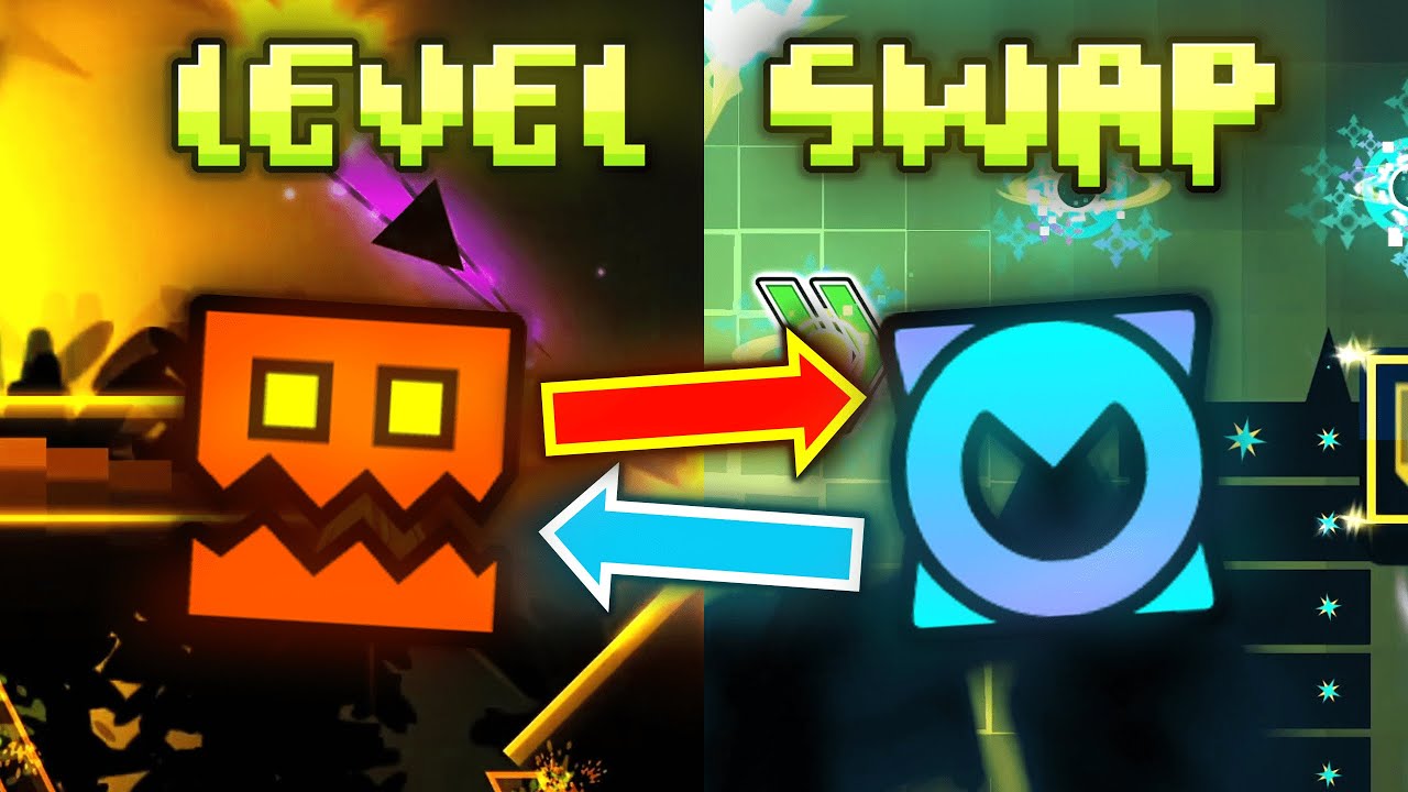 Geometry Dash LEVEL SWAP (with ivyteal)