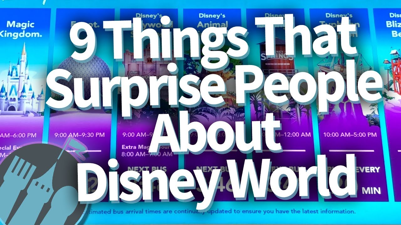 9 Things That Surprise People in Disney World!