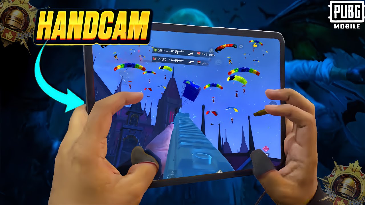 Best HANDCAM 5 Finger + Gyroscope | iPad Pro m4❤️ PUBG test PUBG Mbile