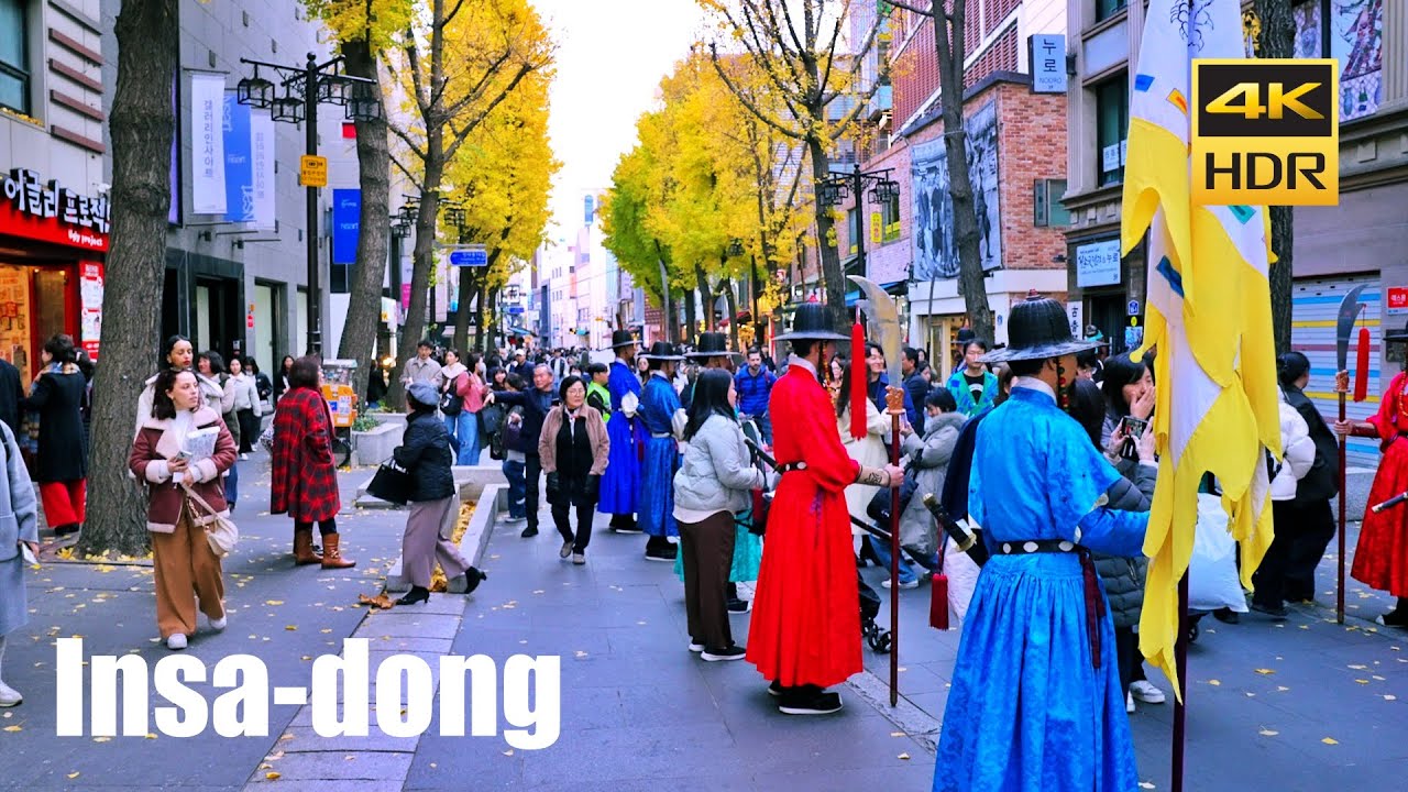 Seoul Walk from Insadong Culture Street to Euljiro Food Street | Korea Travel 4K HDR