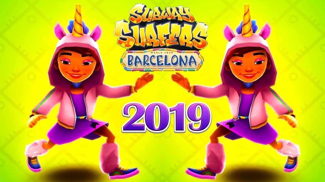 Jia Unicorn Outfit - Subway Surfers Barcelona 2019 Gameplay (Android/iOS)